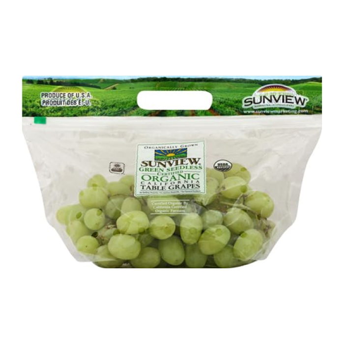 Organic Green Seedless Grapes